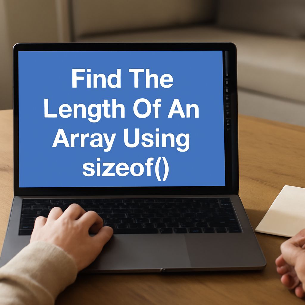 Code example comparing std::size and sizeof on a built-in array