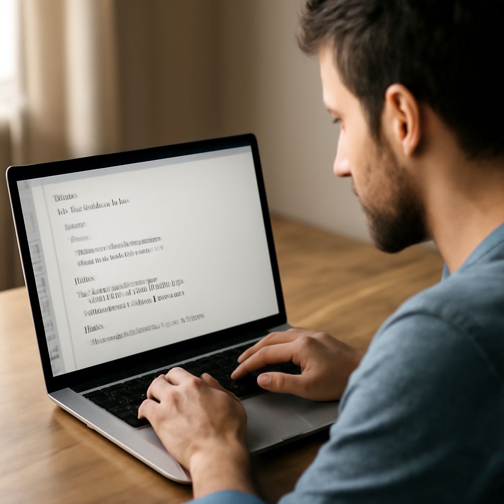 HTML nav element with a labeled list of page navigation links