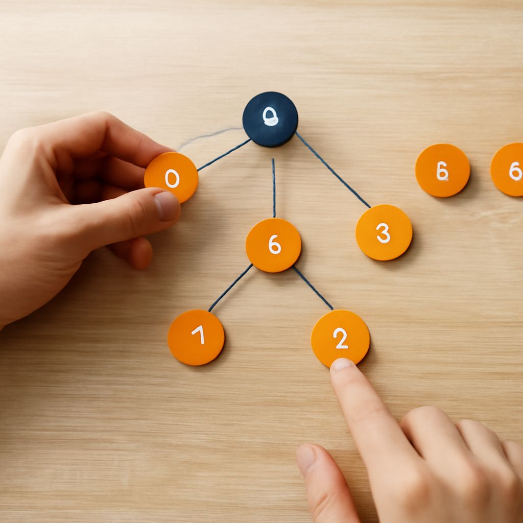 Parent forest illustrating path compression and union by rank in a union-find algorithm